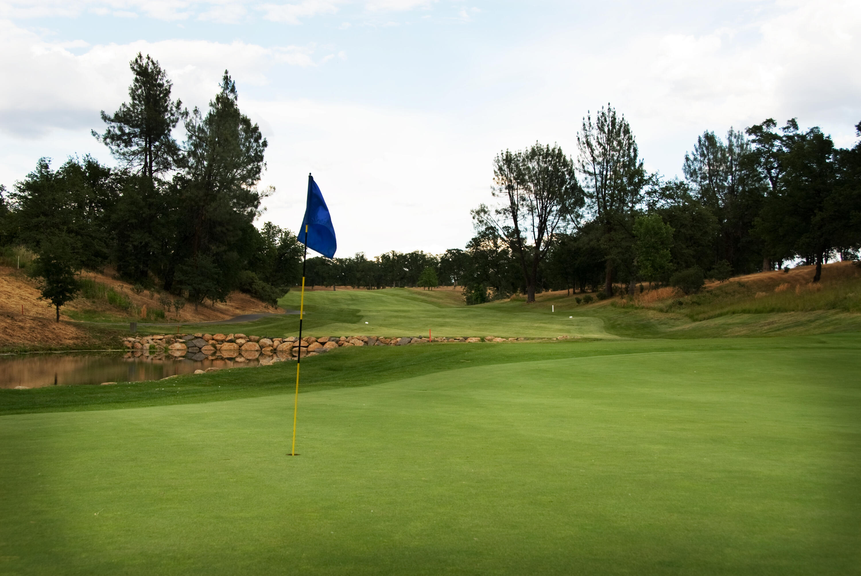 6014 Mid Drive Trail Redding, CA 96003 - Photo 12 of 15 a view of a golf course with a lake