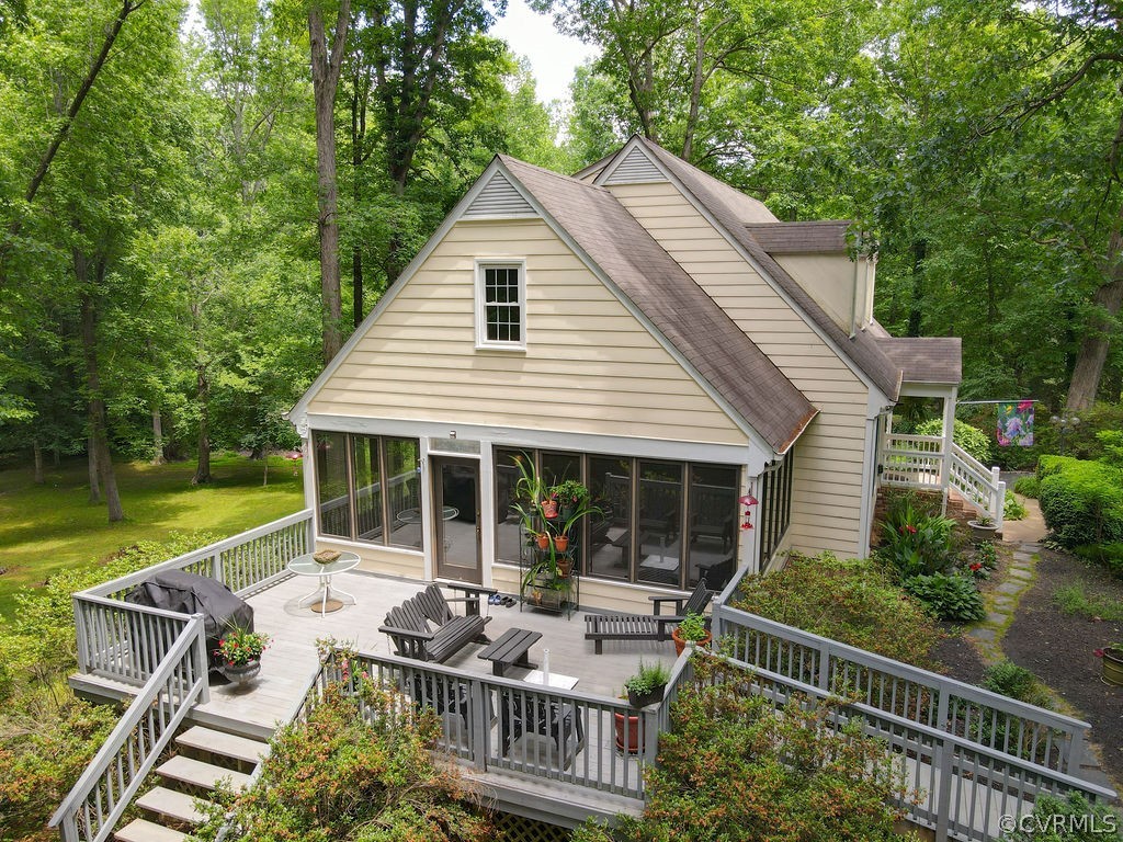 10200 Qualla Road Chesterfield, VA 23832 - Photo 41 of 47 a view of house with a deck and furniture