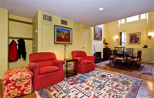 74 Chestnut Street Boston, MA 02108 - Photo 4 of 13 a living room with furniture a rug and a lamp
