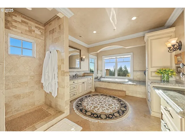 a bathroom with a sink a mirror and a bathtub