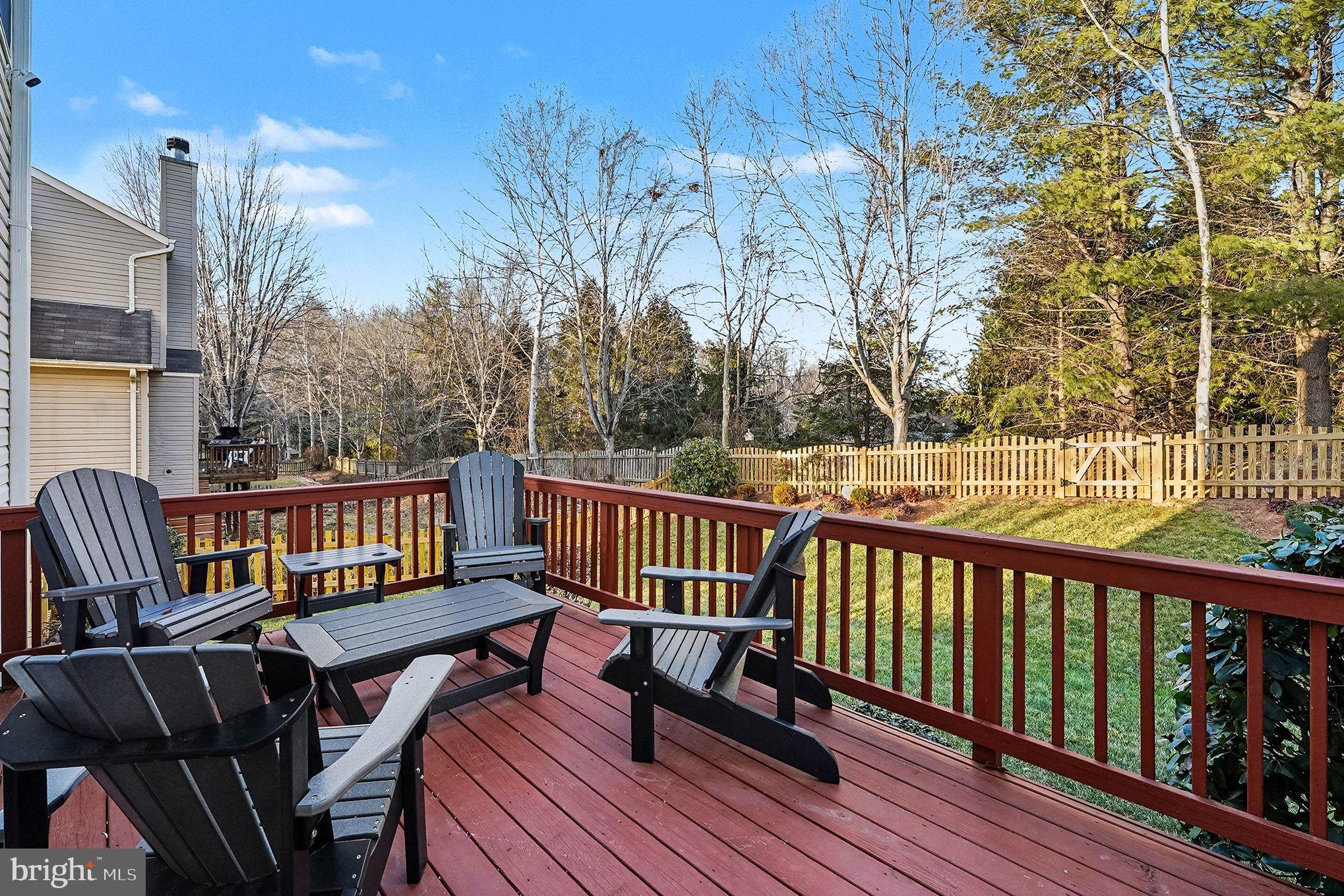 6465 Colonial Village Loop Manassas, VA 20112 - Photo 35 of 39 a view of balcony with wooden floor and outdoor seating
