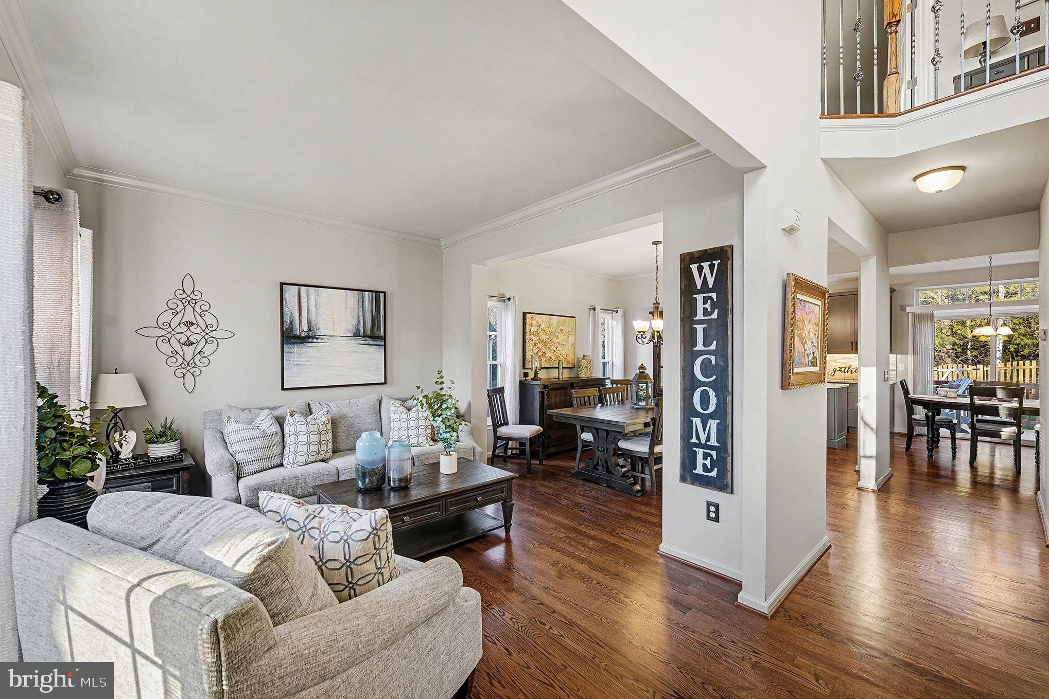 6465 Colonial Village Loop Manassas, VA 20112 - Photo 8 of 39 a living room with furniture and wooden floor