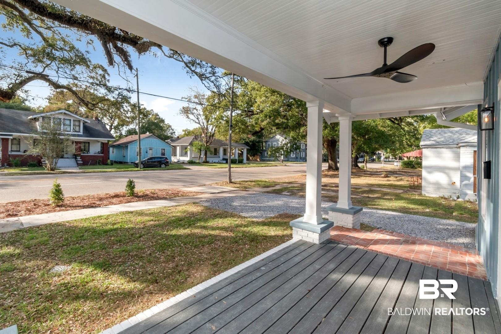 555 Michigan Avenue Mobile, AL 36604 - Photo 28 of 28 Wooden deck featuring ceiling fan