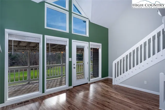 a view of a house with a balcony