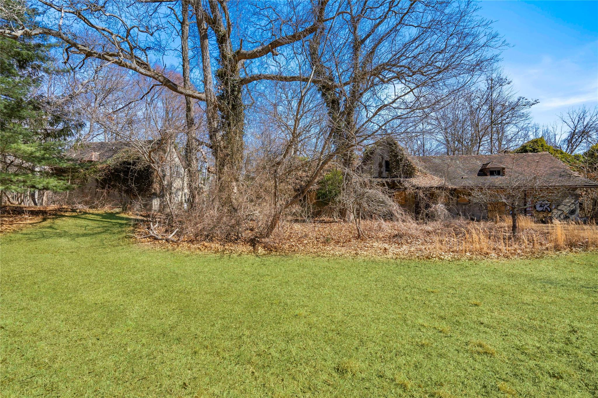 2340 Cedar Swamp Road Glen Head, NY 11545 - Photo 5 of 12 a backyard of a house with lots of green space