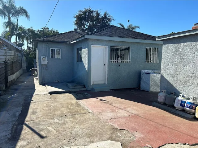 a backyard of a house