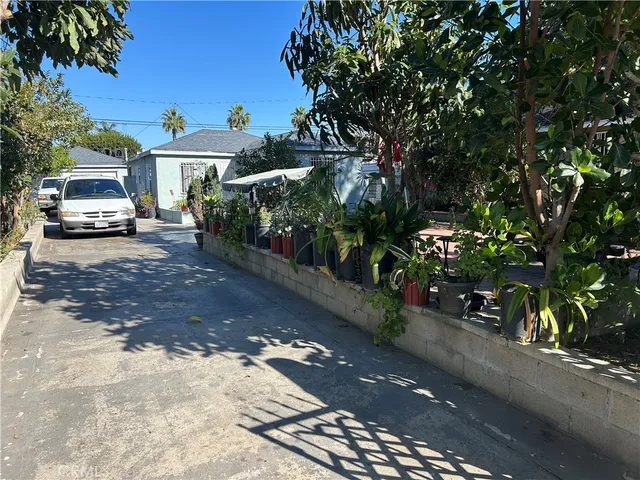 a view of a house with a garden