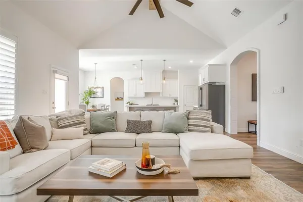 a view of swimming pool with a lake in the background