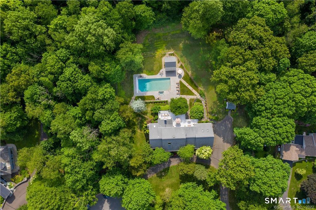 Aerial view of the property
