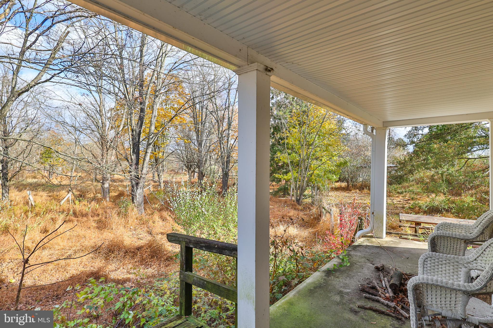 8659 Allemaengel Road Kempton, PA 19529 - Photo 66 of 71 a view of a porch with furniture and garden