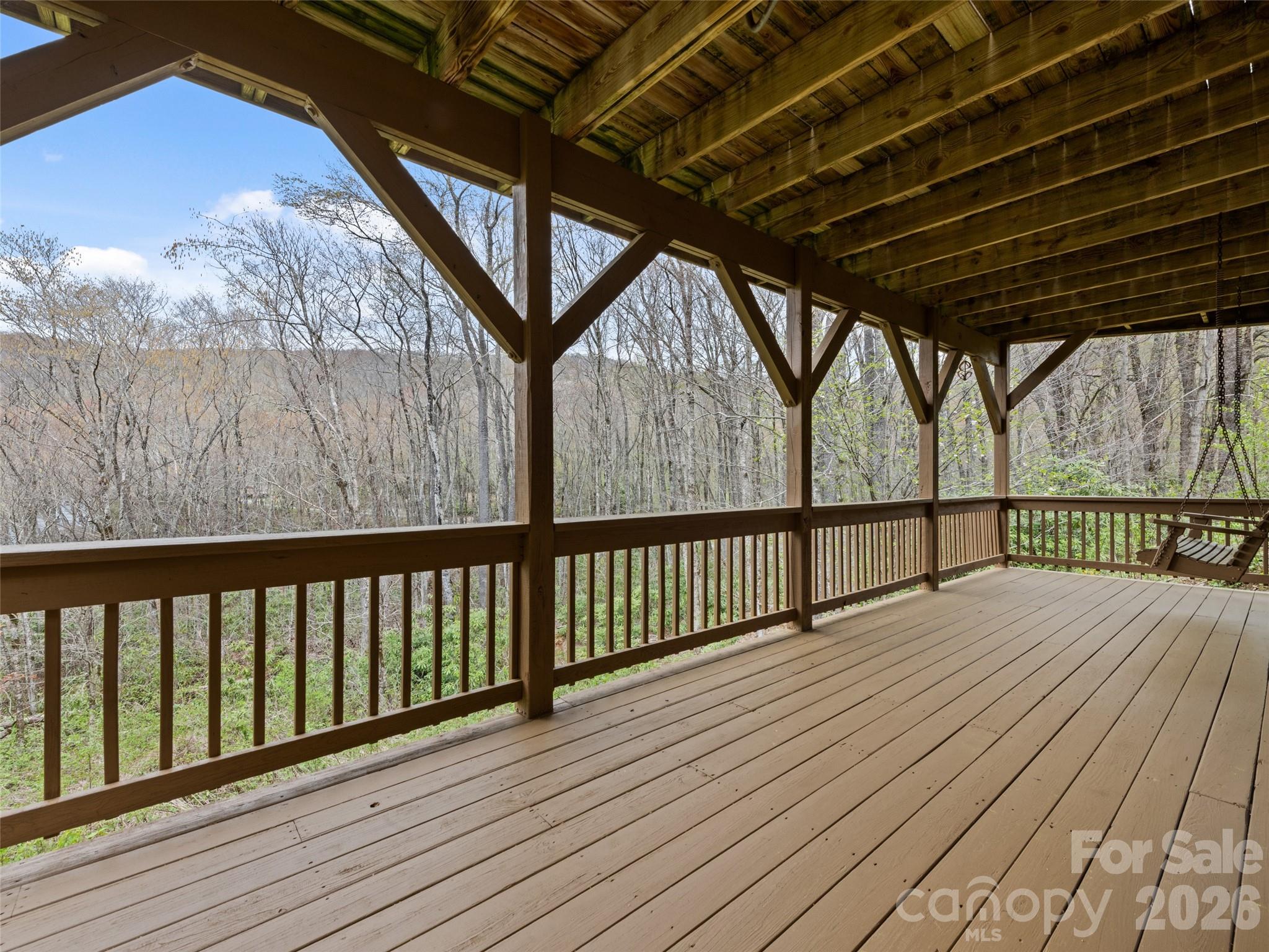 91 Copper Spur Road Maggie Valley, NC 28751 - Photo 27 of 29 a view of wooden deck