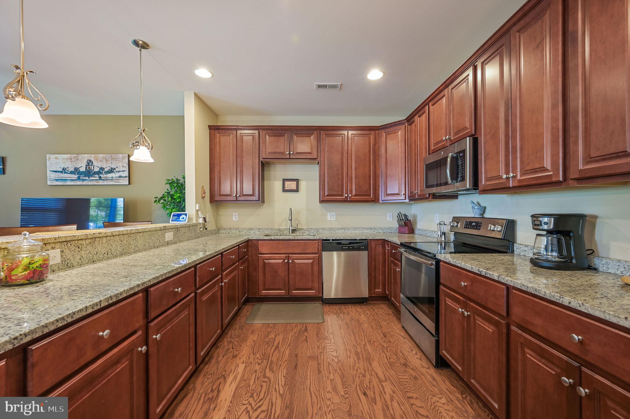 275 Mingo Way Townsend, DE 19734 - Photo 4 of 23 a large kitchen with granite countertop wooden cabinets a sink and dishwasher
