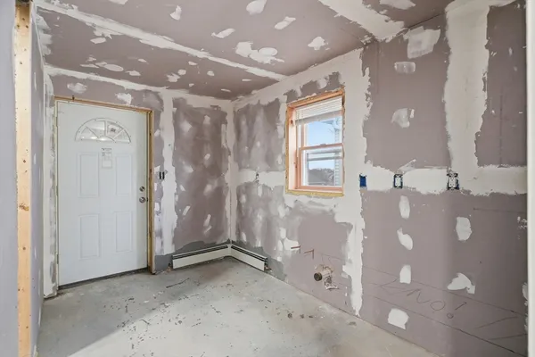 a view of a bathroom with a shower