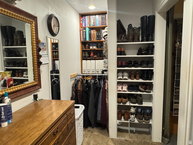 655 North 8th East Preston, ID 83263 - Photo 13 of 32 Walk in closet with dark colored carpet