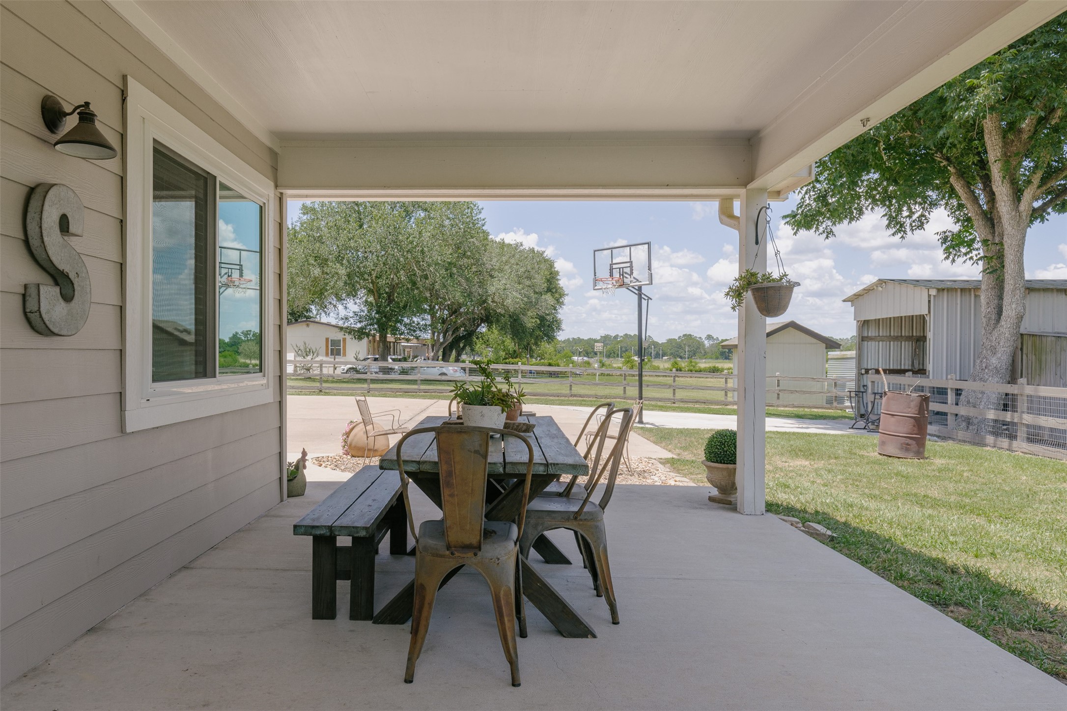 17318 Penick Road Waller, TX 77484 - Photo 23 of 32 Back porch- perfect for enjoying the view