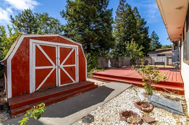a view of outdoor space yard and deck