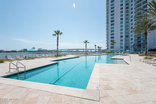 a view of balcony with city view