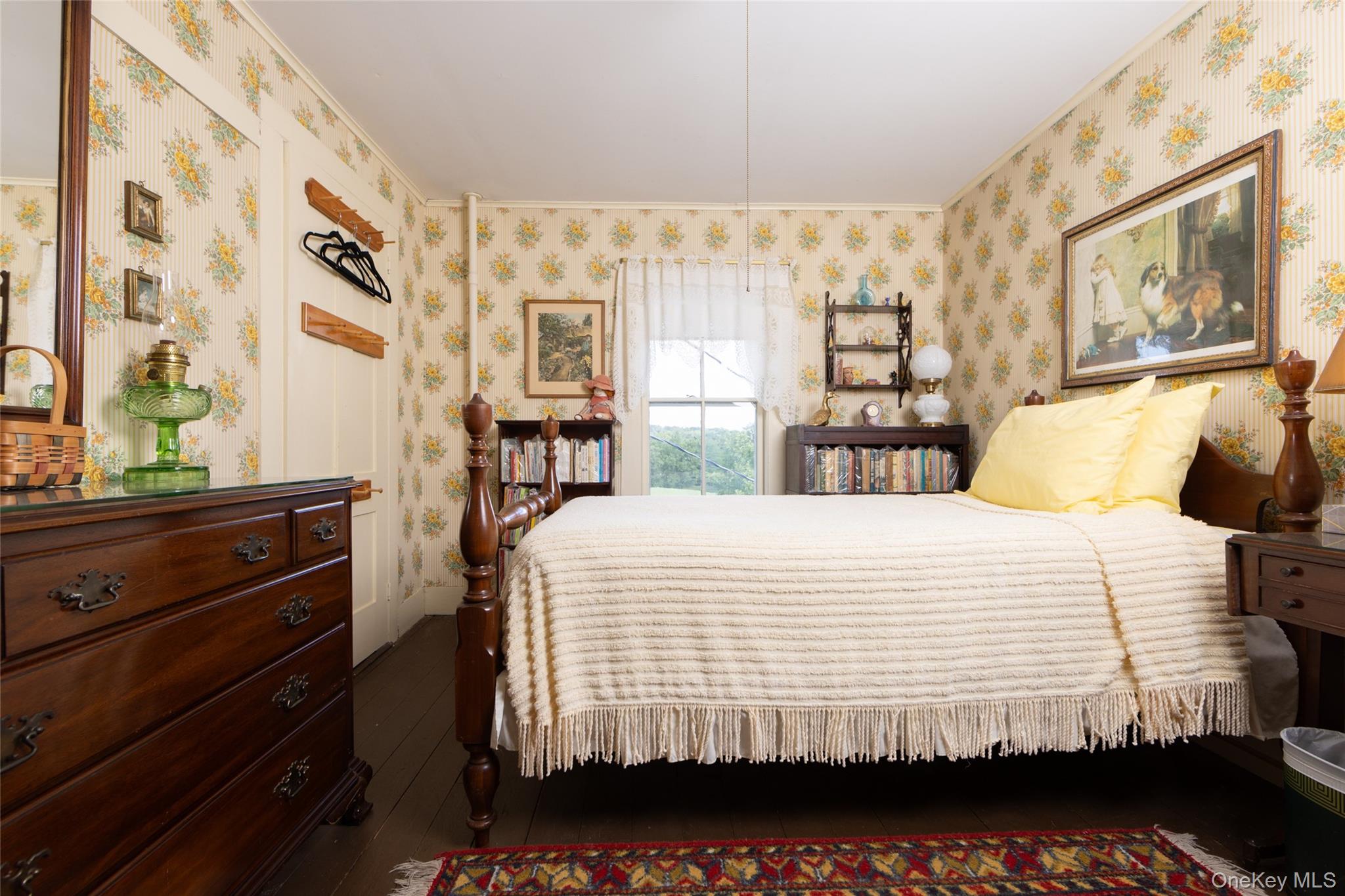 49 Crumley Van Vactor Road Ferndale, NY 12734 - Photo 42 of 50 Bedroom with crown molding, wood finished floors, and wallpapered walls