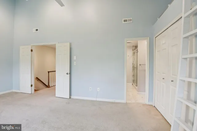 a view of an empty room