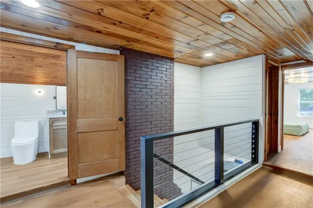 a view of a walk in closet