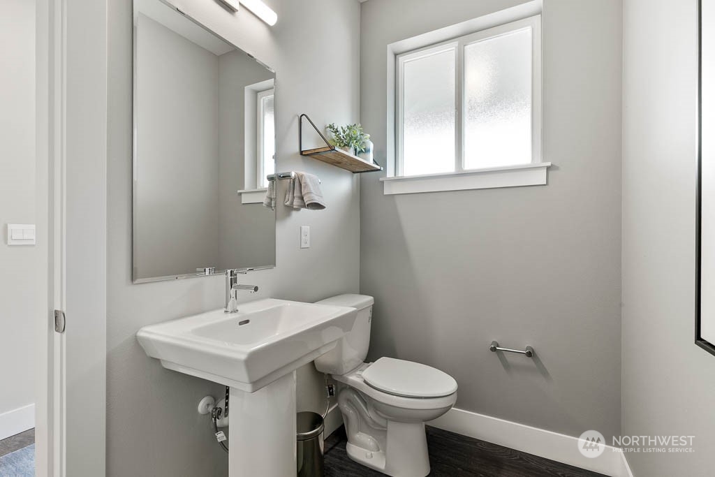 117 177th St S Street West Bothell, WA 98012 - Photo 5 of 32 a bathroom with a sink toilet and mirror