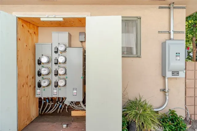 a view of a car garage