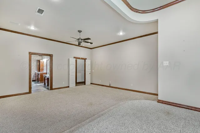 a view of an empty room