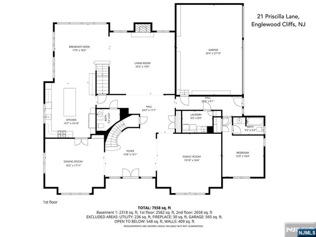 $3,750,000 | 21 Priscilla Lane, Englewood Cliffs, NJ 07632