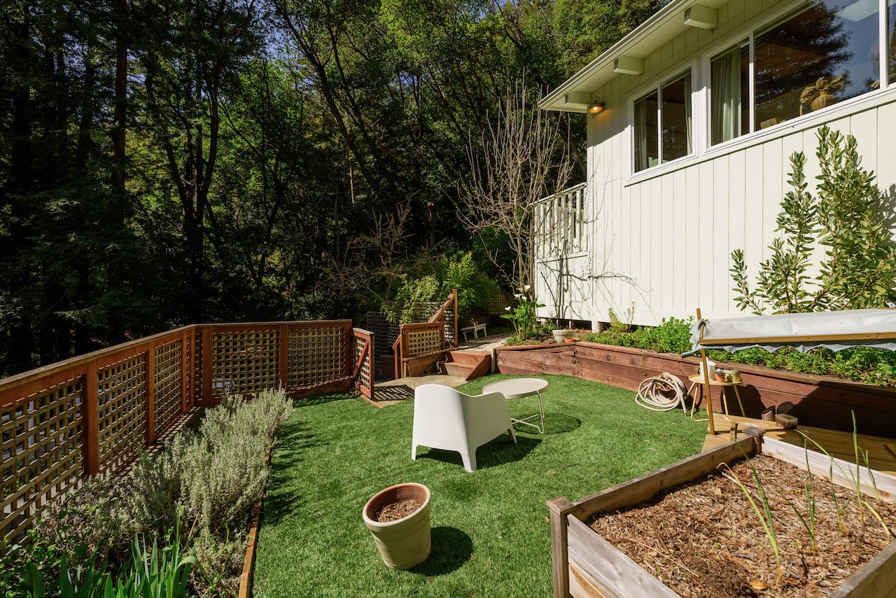 10735 Westwood Road Felton, CA 95018 - Photo 13 of 118 a view of a backyard with sitting area