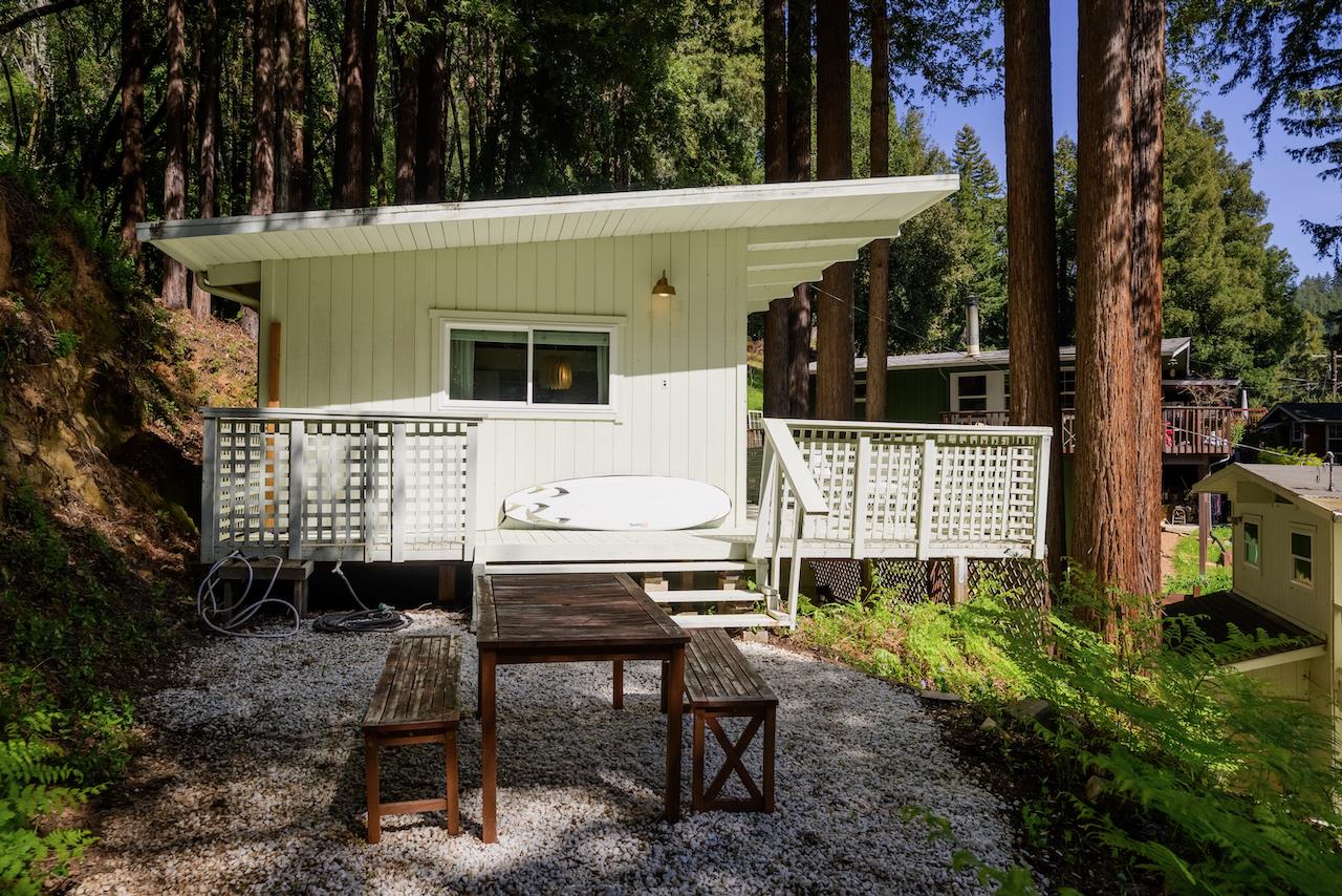 10735 Westwood Road Felton, CA 95018 - Photo 88 of 118 a view of a chairs and table in the backyard
