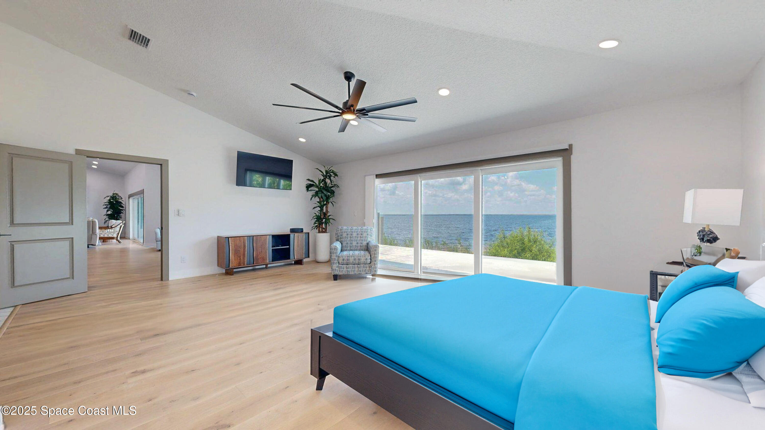 855 Cliftons Cove Court Cocoa, FL 32926 - Photo 34 of 72 a bed room with a bed and a large window