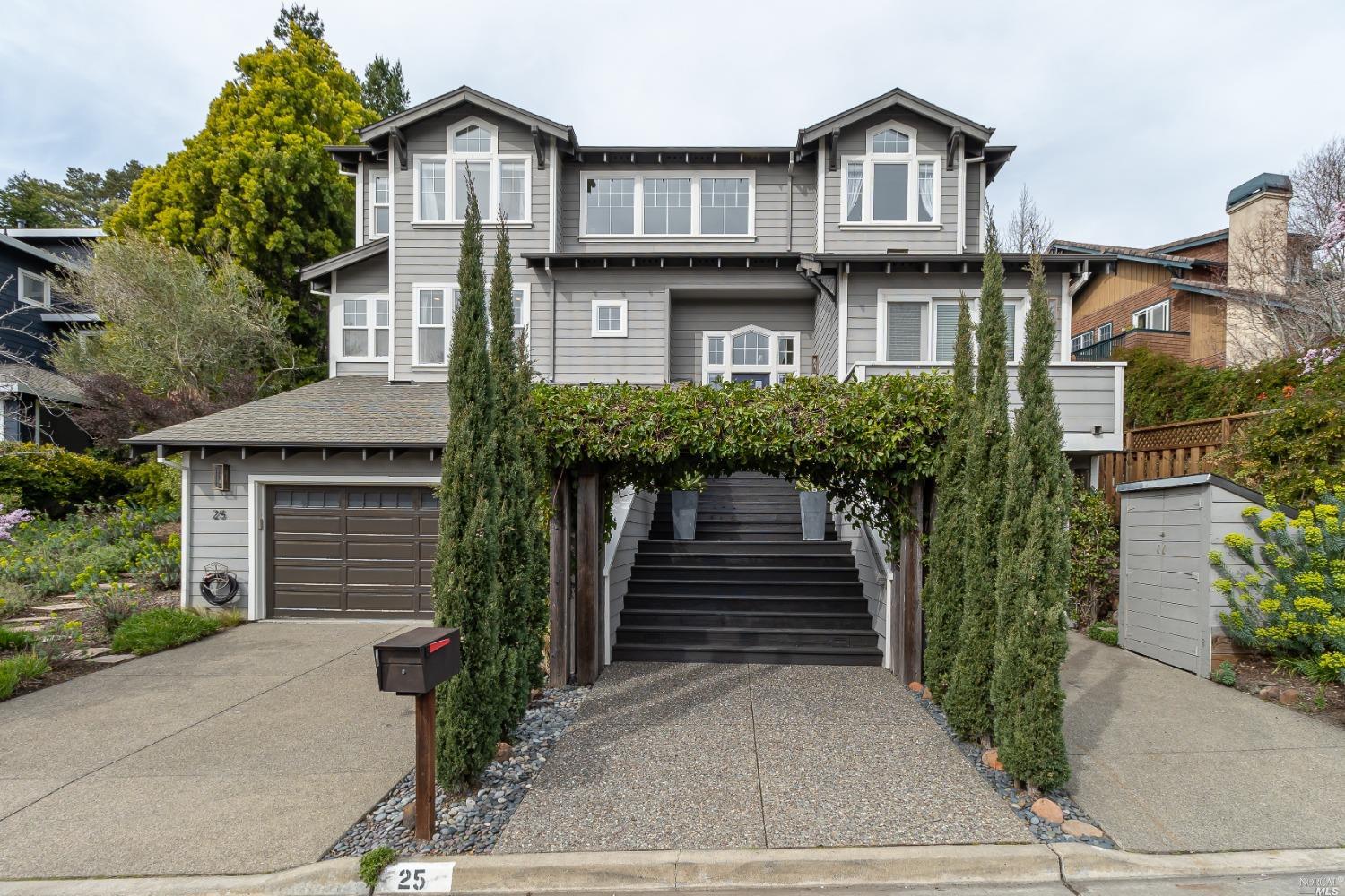 25 Vista Del Sol Mill Valley, CA 94941 - Photo 1 of 1 a front view of a house with a yard