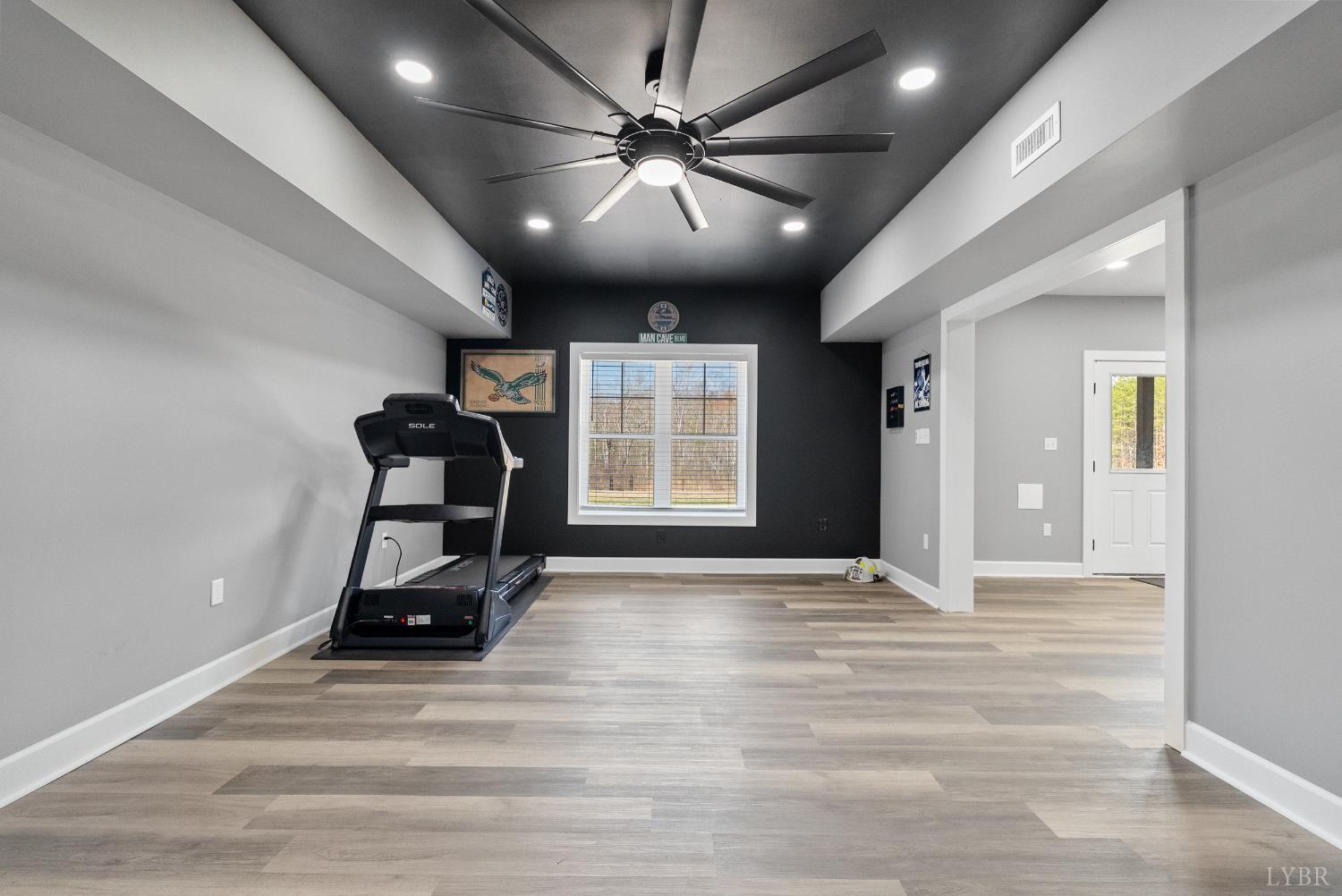 835 Sunset Ridge Drive Concord, VA 24538 - Photo 43 of 57 a view of a room with gym equipment and a window