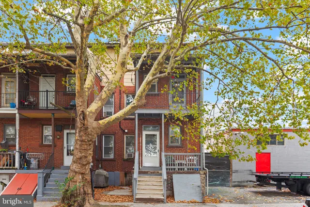 front view of house with a tree
