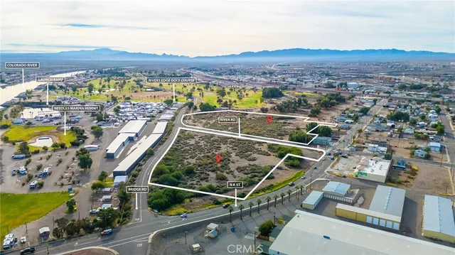 an aerial view of a city