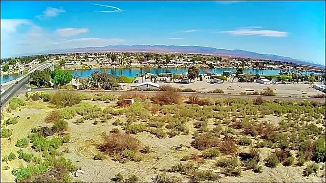 a view of city and ocean