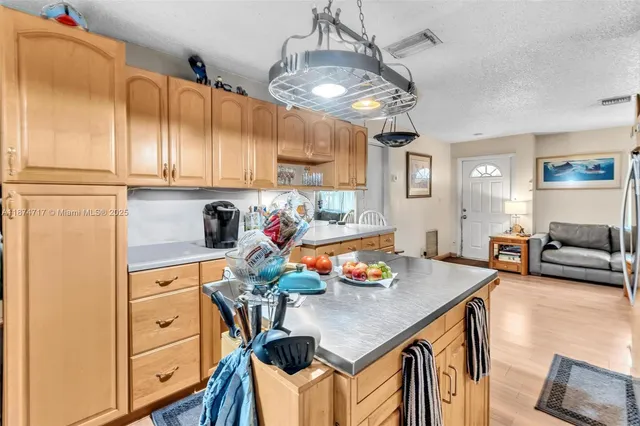 a bedroom with a bed and with furniture