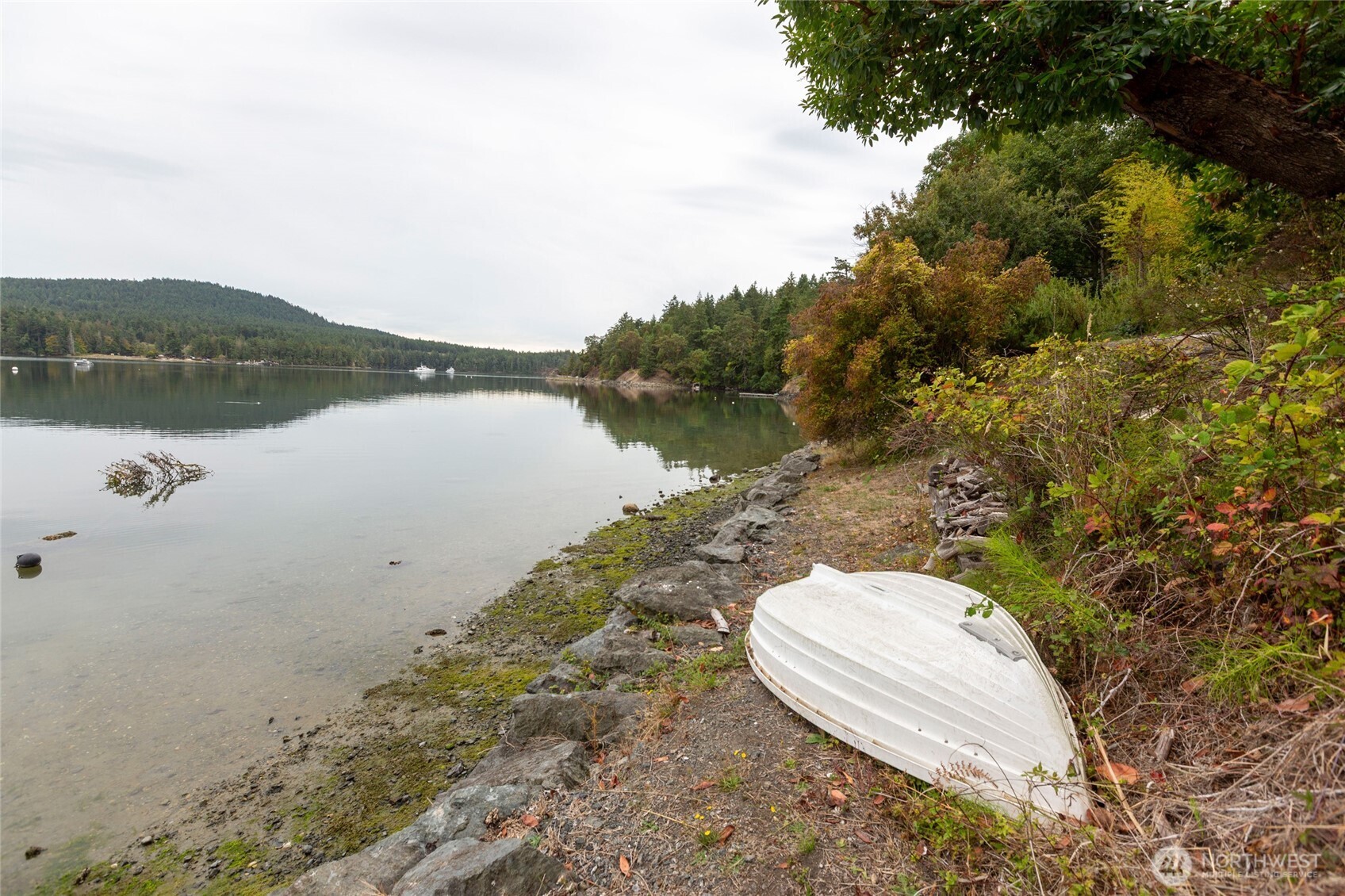 457 White Point Road Friday Harbor, WA 98250 - Photo 34 of 39 a view of a lake in middle of the forest