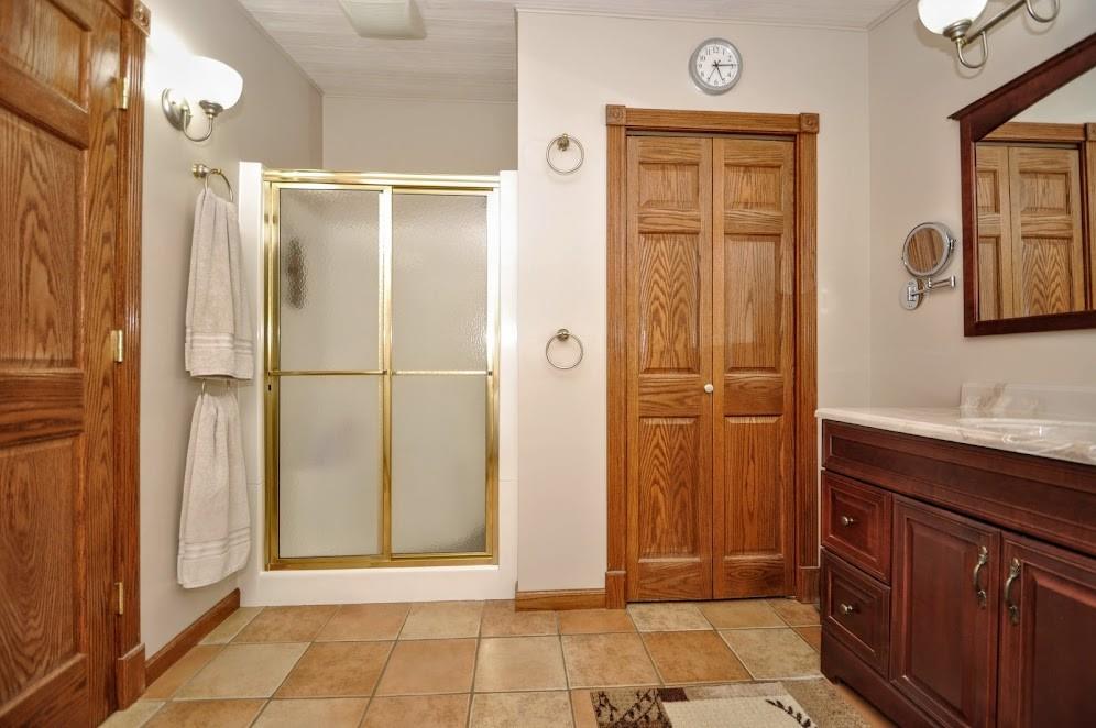 311 Cope Road Perryopolis, PA 15473 - Photo 22 of 47 a bathroom with a shower and a sink