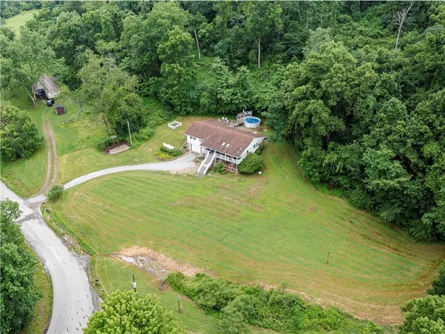 a view of an outdoor space and a yard