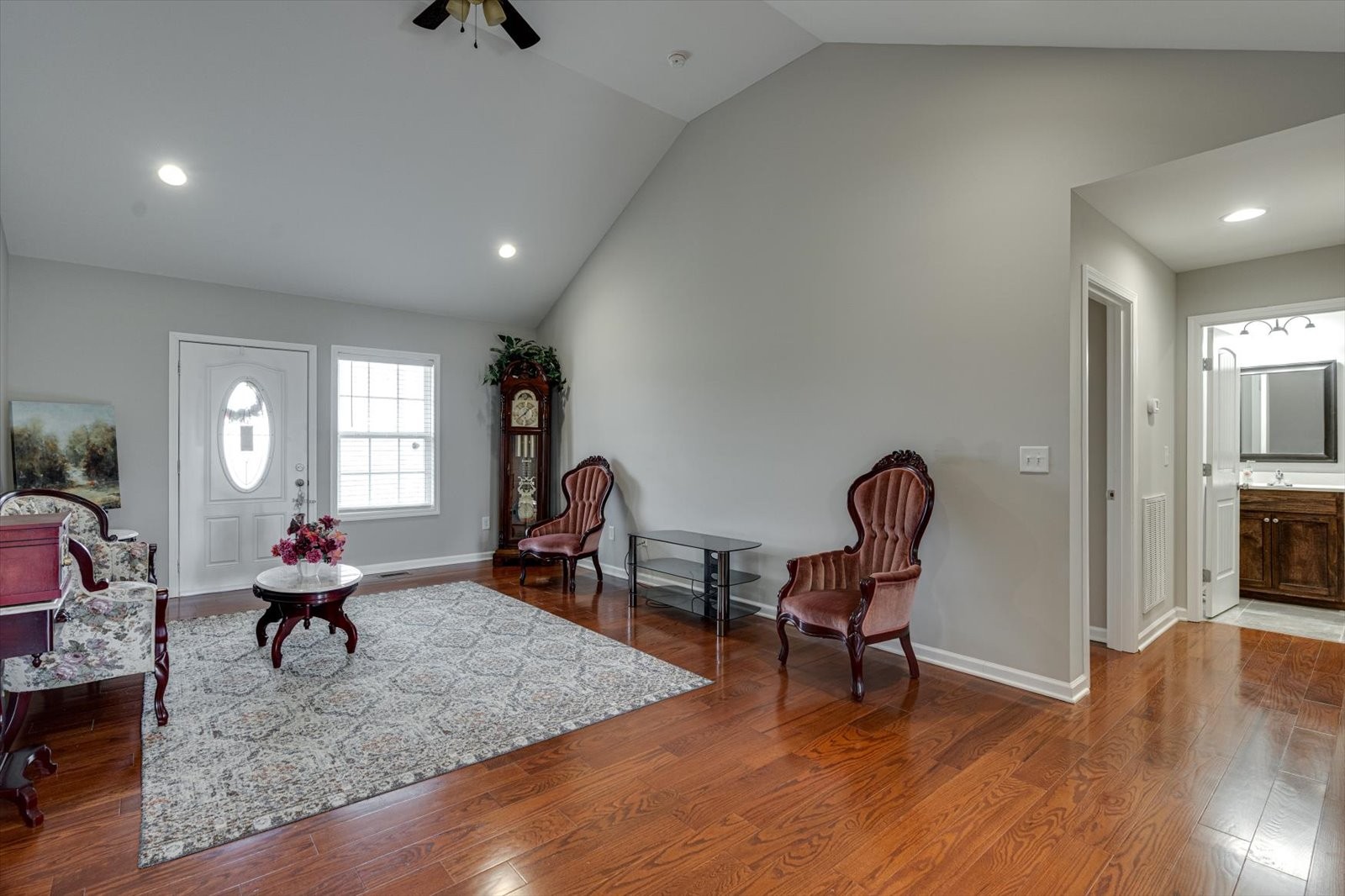 106 Wilder Chapel Road Decherd, TN 37324 - Photo 7 of 29 a living room with furniture rug and wooden floor