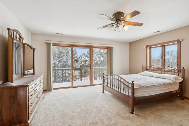 a view of a lake and a mountain