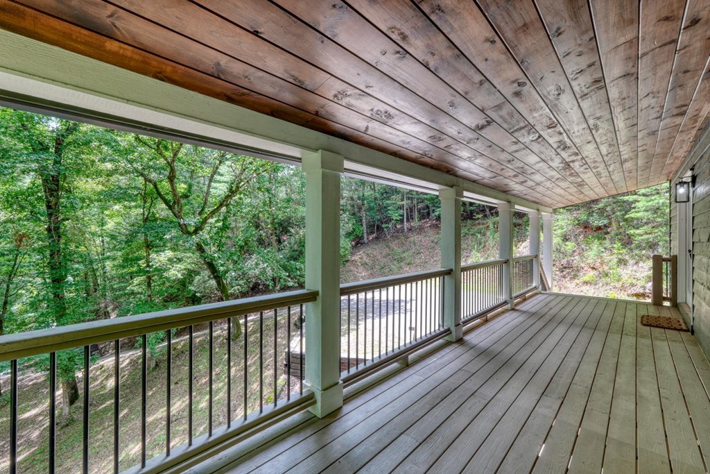 45 Mountain Stream Road Murphy, NC 28906 - Photo 33 of 33 a view of porch with wooden floor in outdoor space