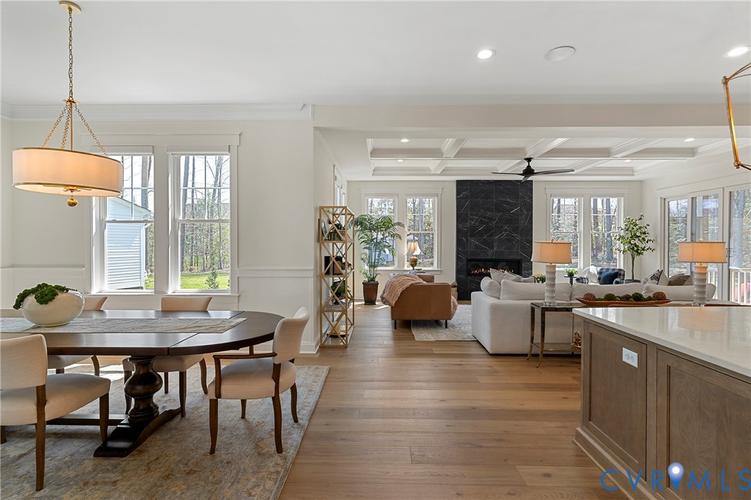 5012 Lake Summer Loop Moseley, VA 23120 - Photo 13 of 67 a living room with fireplace furniture and a large window