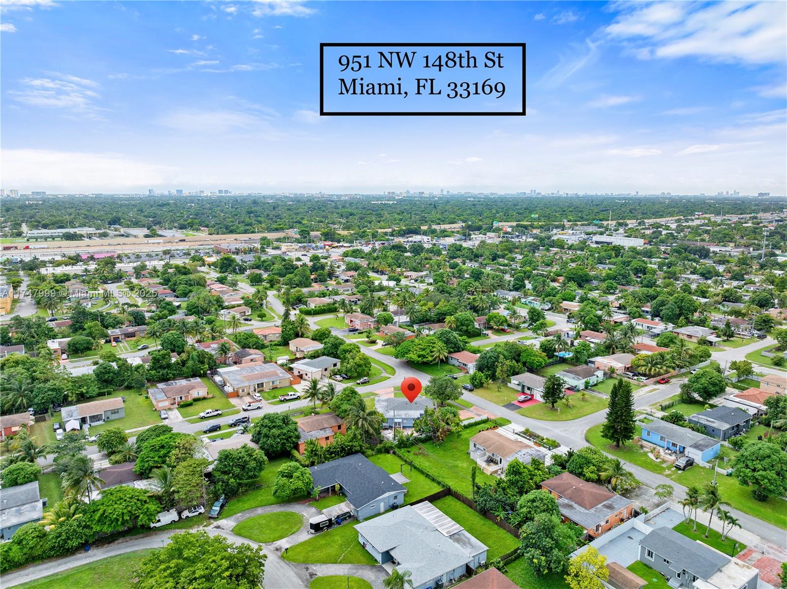 951 Northwest 148th Street Miami, FL 33168 - Photo 34 of 36 an aerial view of residential houses with outdoor space