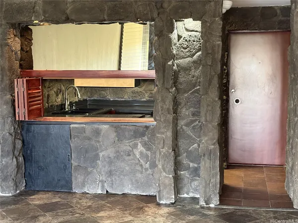 a view of front door of house