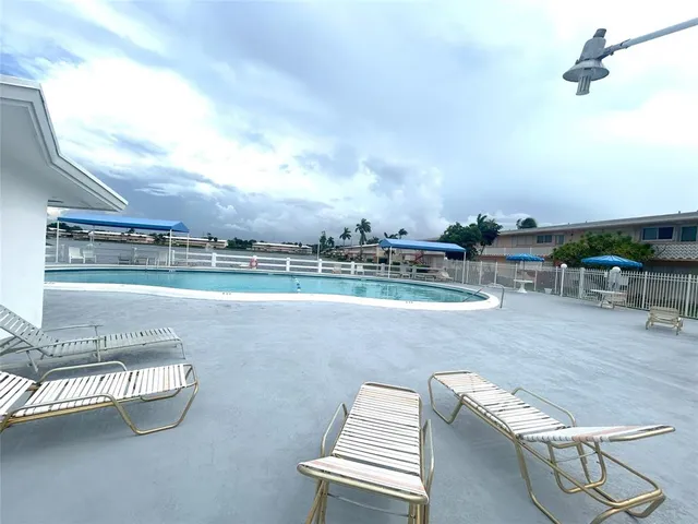 an outdoor view with patio