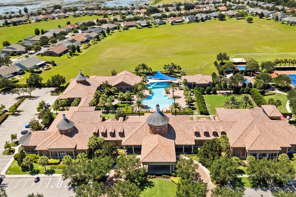 100 Silver Maple Road Groveland, FL 34736 - Photo 28 of 54 an aerial view of ocean and residential houses with outdoor space