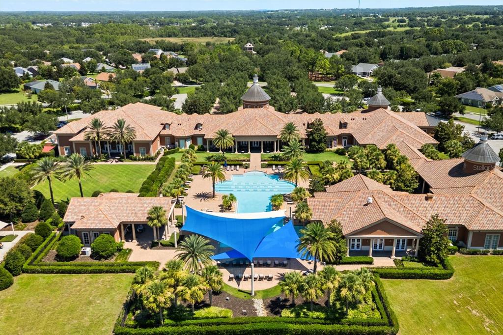 100 Silver Maple Road Groveland, FL 34736 - Photo 38 of 54 an aerial view of house with yard swimming pool and outdoor seating