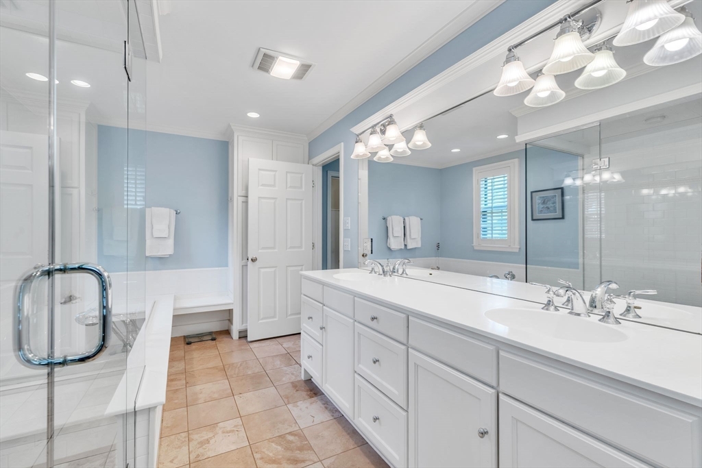 147 Shaker Road Longmeadow, MA 01106 - Photo 28 of 42 a spacious bathroom with a double vanity sink mirror and double